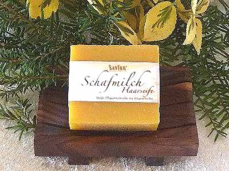 Haarseife festes Shampoo Schafsmilch